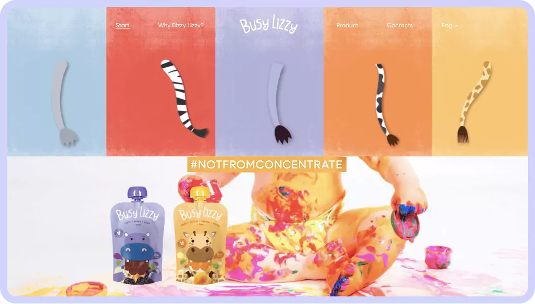 Captura de pantalla del sitio web Bizi — plataforma empresarial